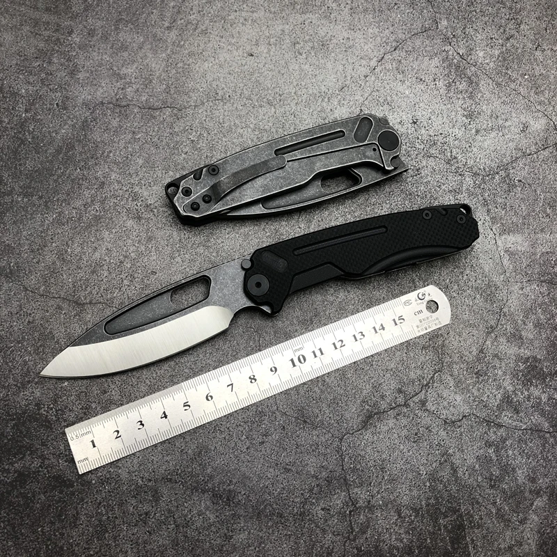 

Высококачественный 9CR18MOV лезвие CNC G10 Ручка складные ножи с футляром карманный нож шарикоподшипник уличный Кемпинг EDC Охота