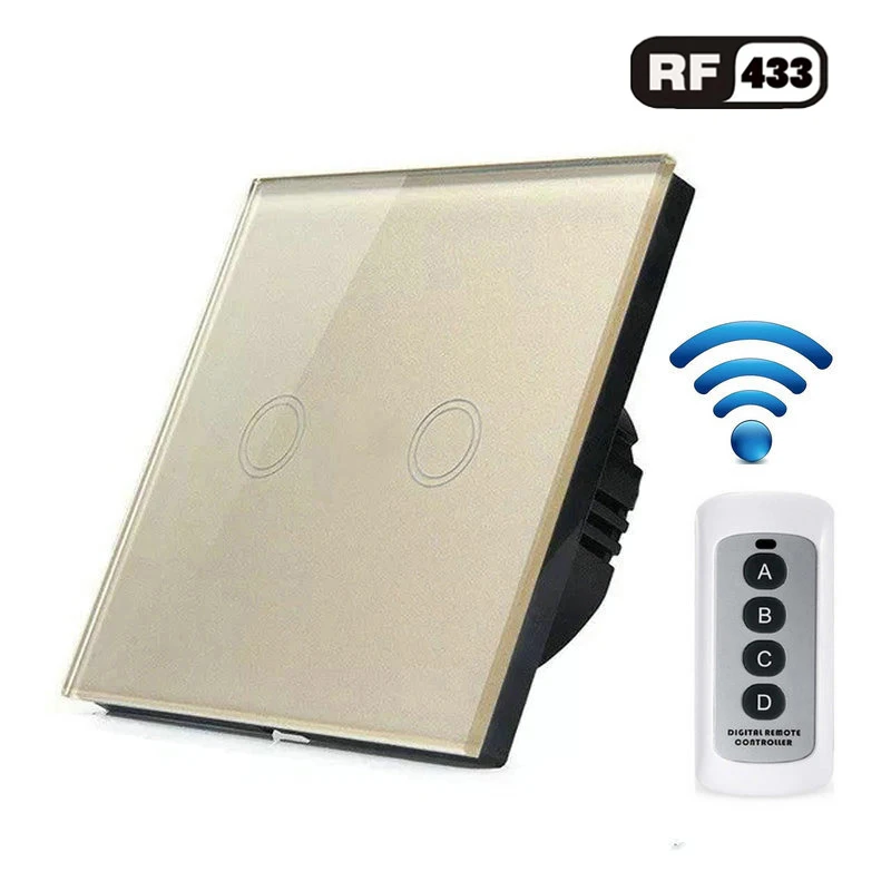 Беспроводной сенсорный выключатель Rf433 стандарт ЕС для интеллектуального