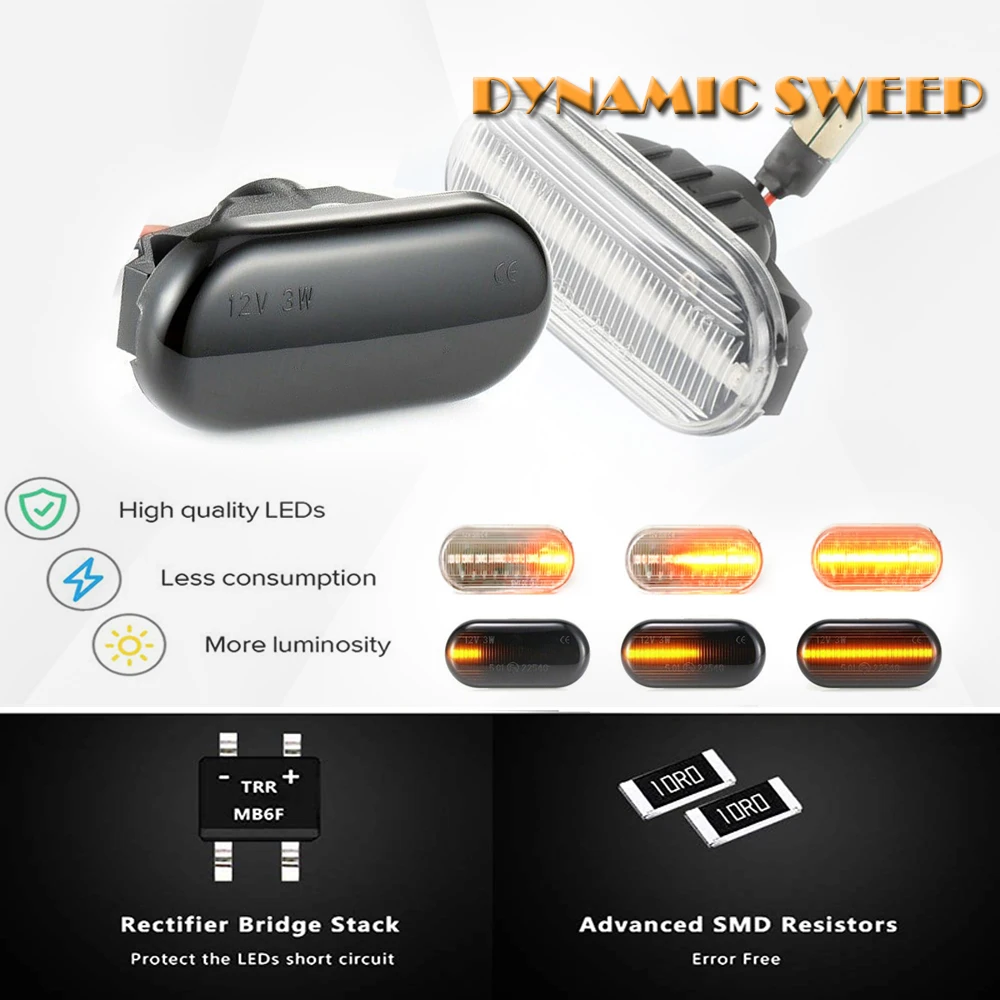 

LED Car Side Marker Light Repeater Dynamic Turn Signal Lamp For Nissan Xterra Versa Terrano III R51 Tiida C11 Qashqai J10 JJ10