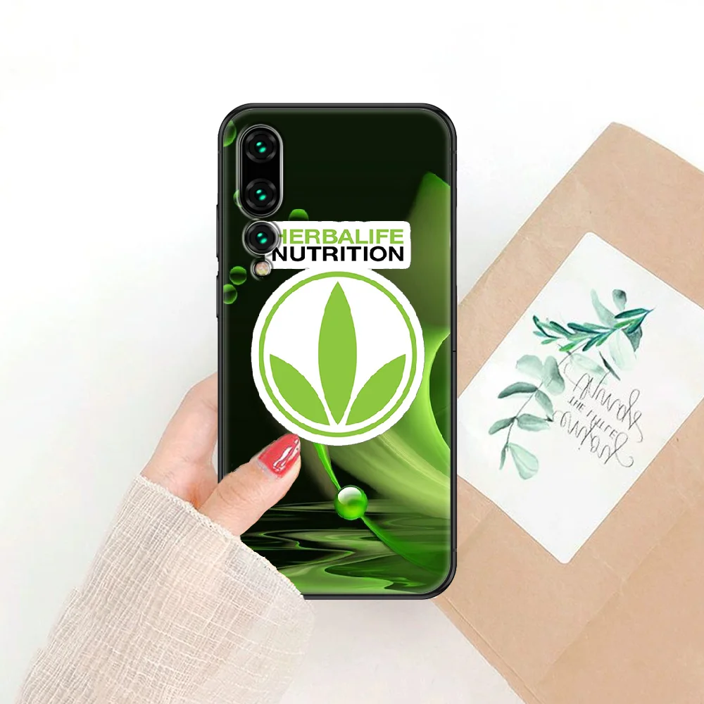 

Herbalife 24 brand Phone case For Huawei P Mate P10 P20 P30 P40 10 20 Smart Z Pro Lite 2019 black fashion shell art funda