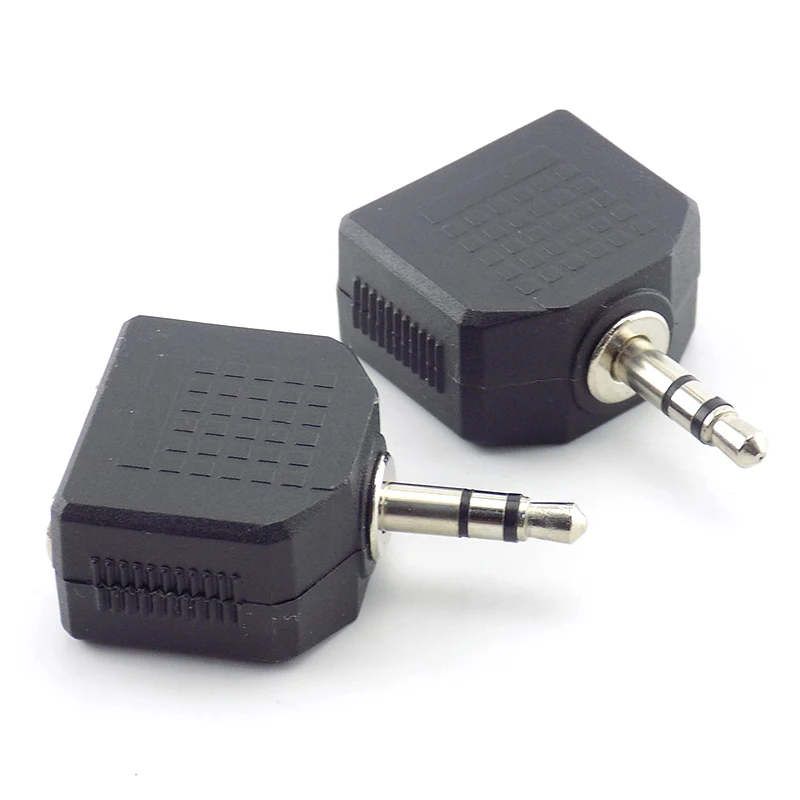2 шт. стерео аудиоразъём на мужской двойной 3 5 мм Женский наушники Y сплиттер