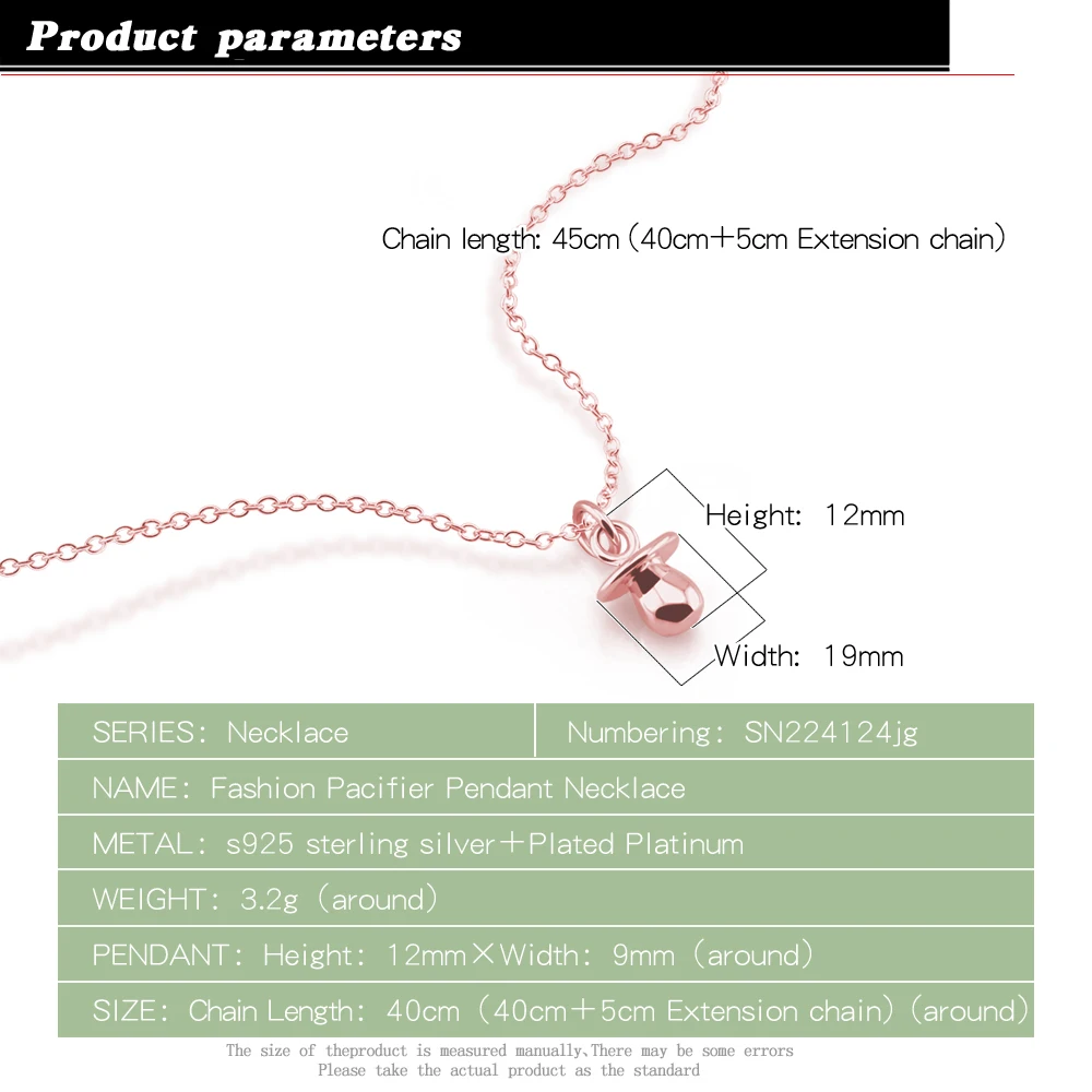 Модные ювелирные изделия 925 пробы Серебряная соска Форма для изготовления