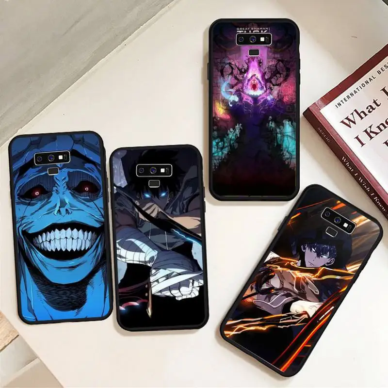 

Anime solo leveling Sung Jin woo Phone Case For Samsung A50 A51 A71 A20E A20S S10 S20 S21 S30 Plus ultra 5G M11 funda cover
