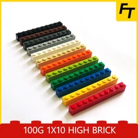 100g small particle 6111 high brick 1x10 diy building block compatible with creative gift moc building block castle toy