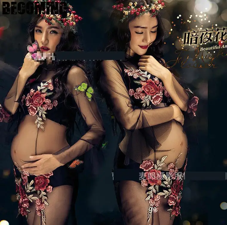 Длинное платье для беременных фото реквизит фотосессии беременных|Платья| |