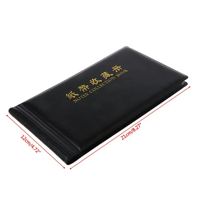 

New Paper Money Collection Pockets Album Book Collecting Holders Storage 87HB