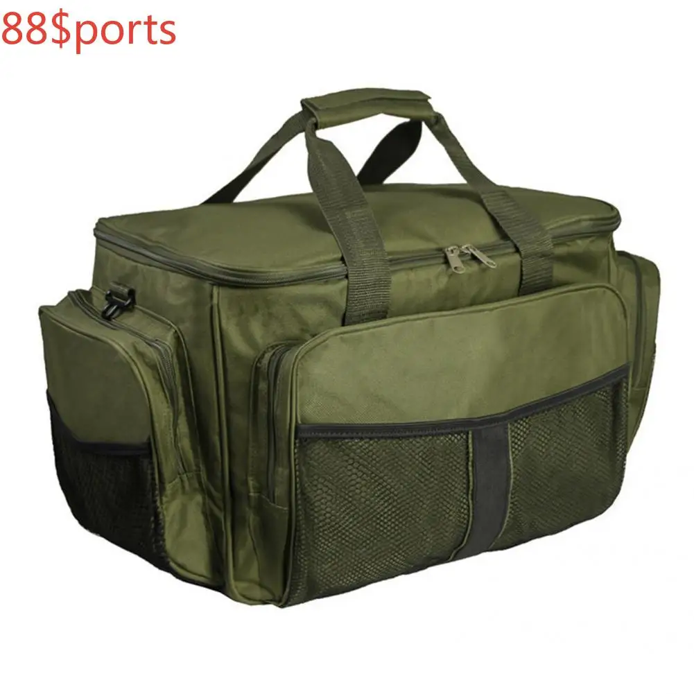 

Delicate Green Square Outdoor Sports Pack Fishing Lures Storage Bag for Baits Storage Fishing Backpack Angling Bag Accessories