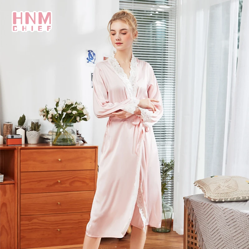 Халат-кимоно Женский атласный с кружевом Размеры M L XL XXL | Женская одежда