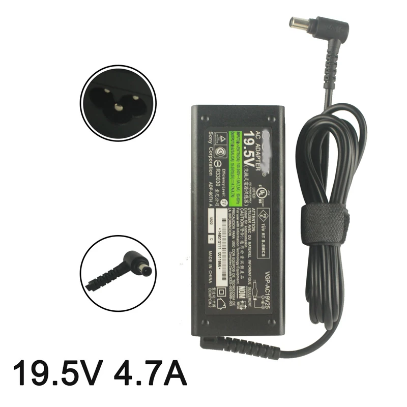 

19.5V 4.7A AC Adapter For Sony KDL-40WD653 KDL-32W600D Smart LCD TV Power Supply