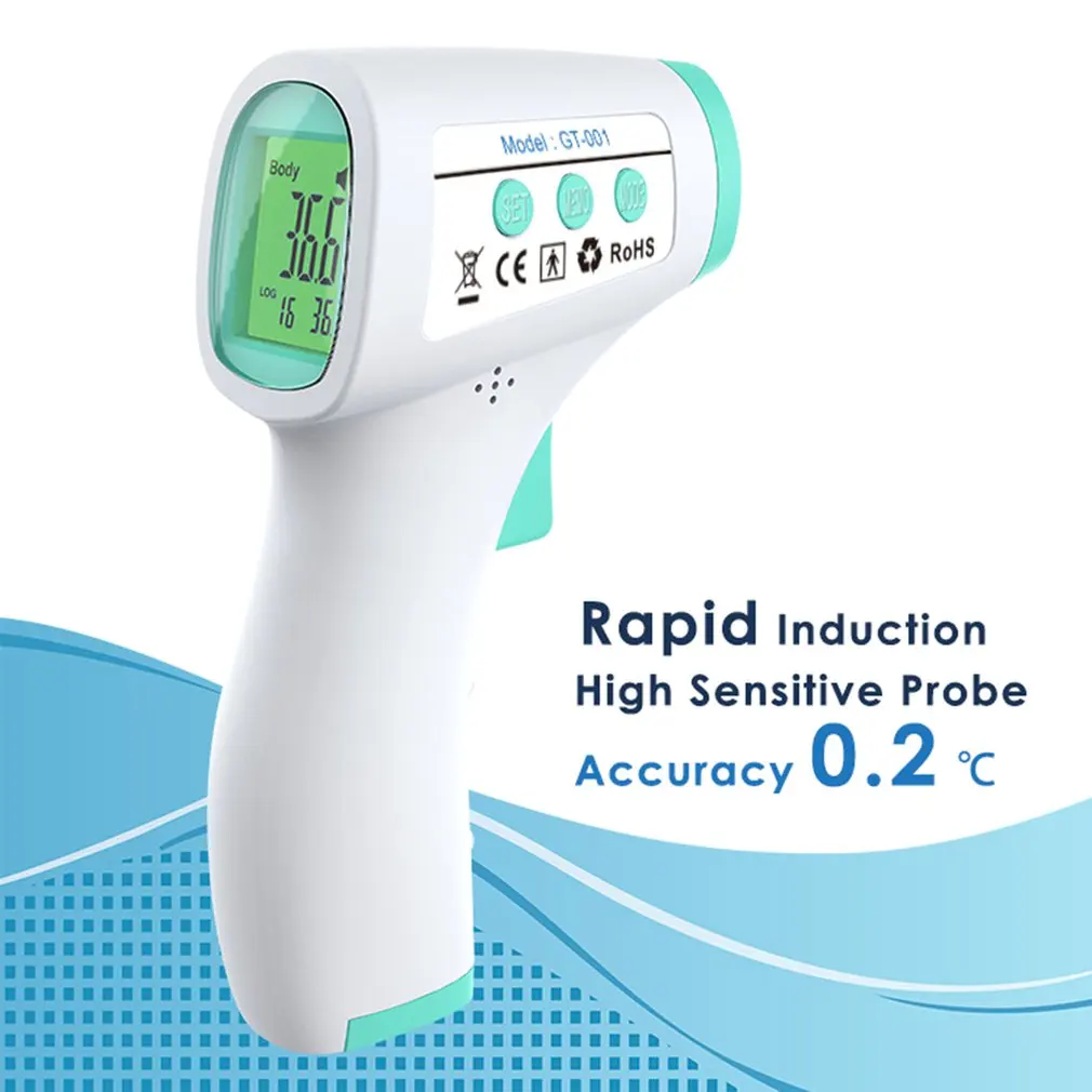 6.18 Super big promotion GM320 Infrared Non contact digital thermometer forehead yellowwhite tool Suitable for home and factory |