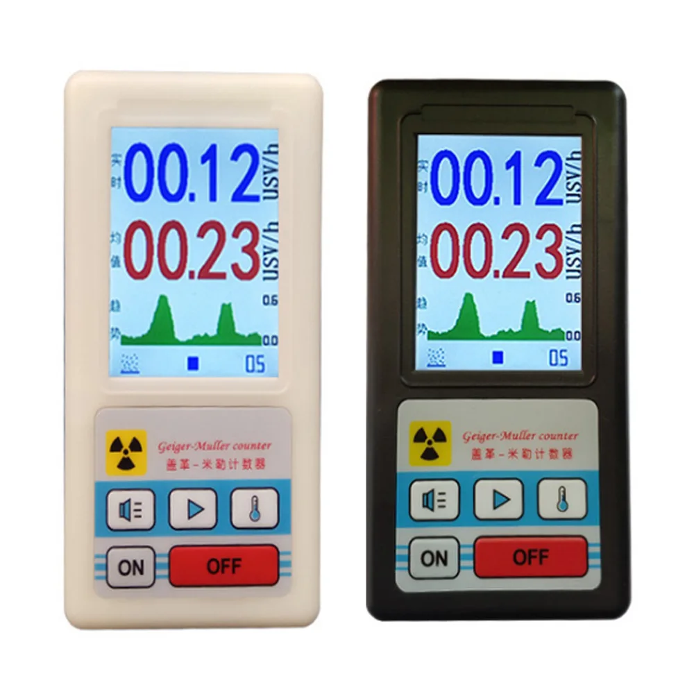 

BR-6 Nuclear Radiation Detector with Display Screen X-ray Beta Gamma Detector Geiger Counter Radioactivity Detector