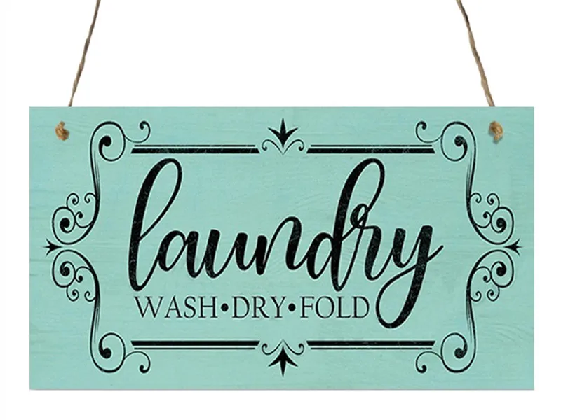 

Decorative laundry sign gift wooden hanging plaque home laundry room wooden pendant gift home decoration gift for mom