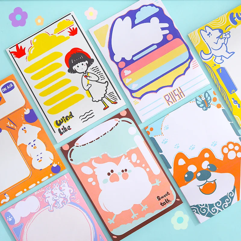 50 шт. блокноты kawaii милые школьные офисные декоративные бумажные скребок для