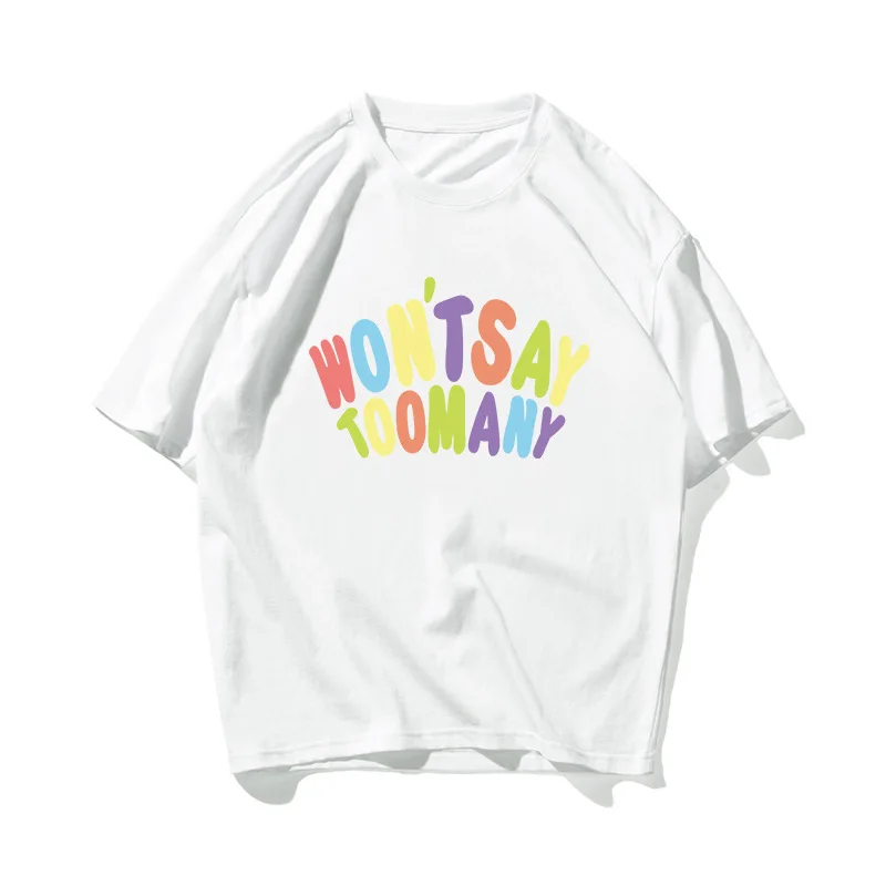 

Unisex Men Women Lovers Couple Style Fashion Cotton Short Sleeve Round Neck T-shirt Boyfriend Gift -40