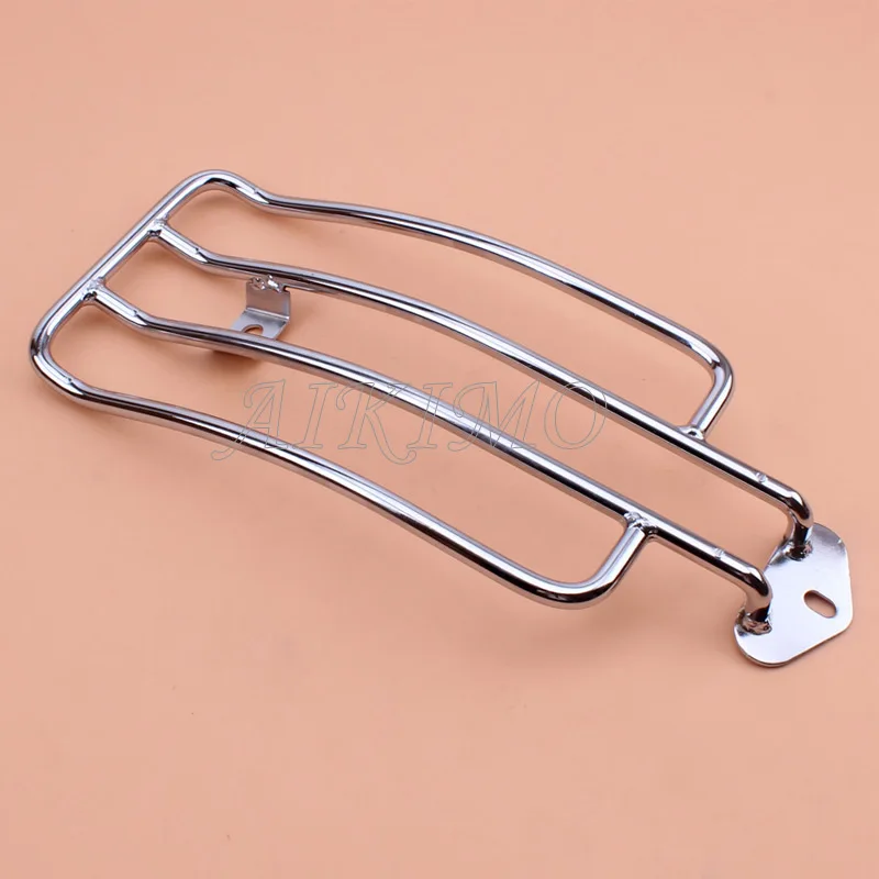 Motorcycle Luggage Carrier Support Shelf Frame Rack With Stock Chrome Steel Painted Solo Seat Fit For Harley Sportster XL 85-03 |