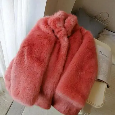 MEWE New Style High-end Fashion Women Faux Fur Coat S87