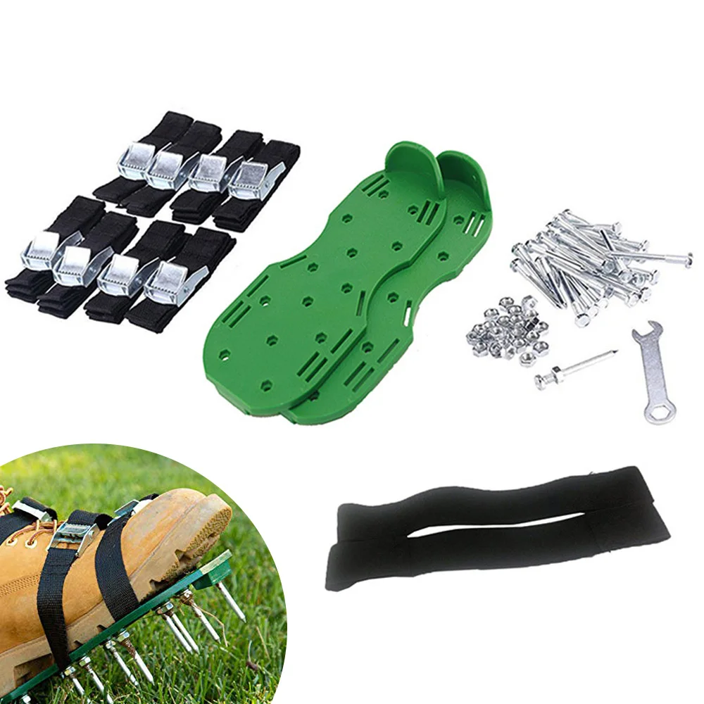 Сандалии аэраторы для газонов Обувь с шипами 2 регулируемых ремешка Газонные