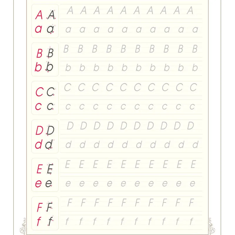 

English Copybook For Calligraphy Books For Kids Word Children's Book Handwriting Children writing Learning English Practice Book