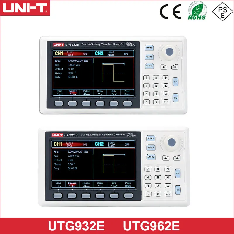UNI-T UTG932E UTG962E частота источника сигнала 30 МГц 60 функция/произвольный генератор