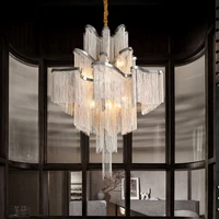 post modern design led chandelier living roombedroomcorridorkitchendining tassel chandelier home lighting