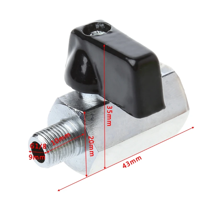 Латунный Мини шаровой клапан 1/8 &quotBSP Мужской к женской резьбе воздушный