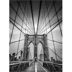 PDMDOG черно-белая Алмазная мозаика 5d алмазная живопись Бруклинский мост Нью-Йорк полная квадратная Алмазная вышивка