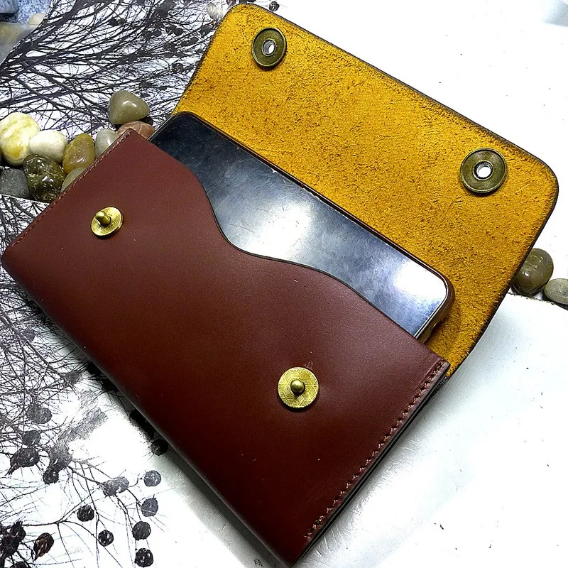 Универсальный кожаный чехол blongk для телефона поясная сумка на ремне с держателем