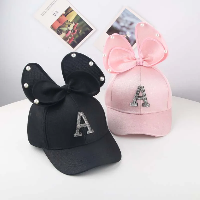 Бейсболка для детей и взрослых Кепка От Солнца с большим бантом УФ-защитой женщин