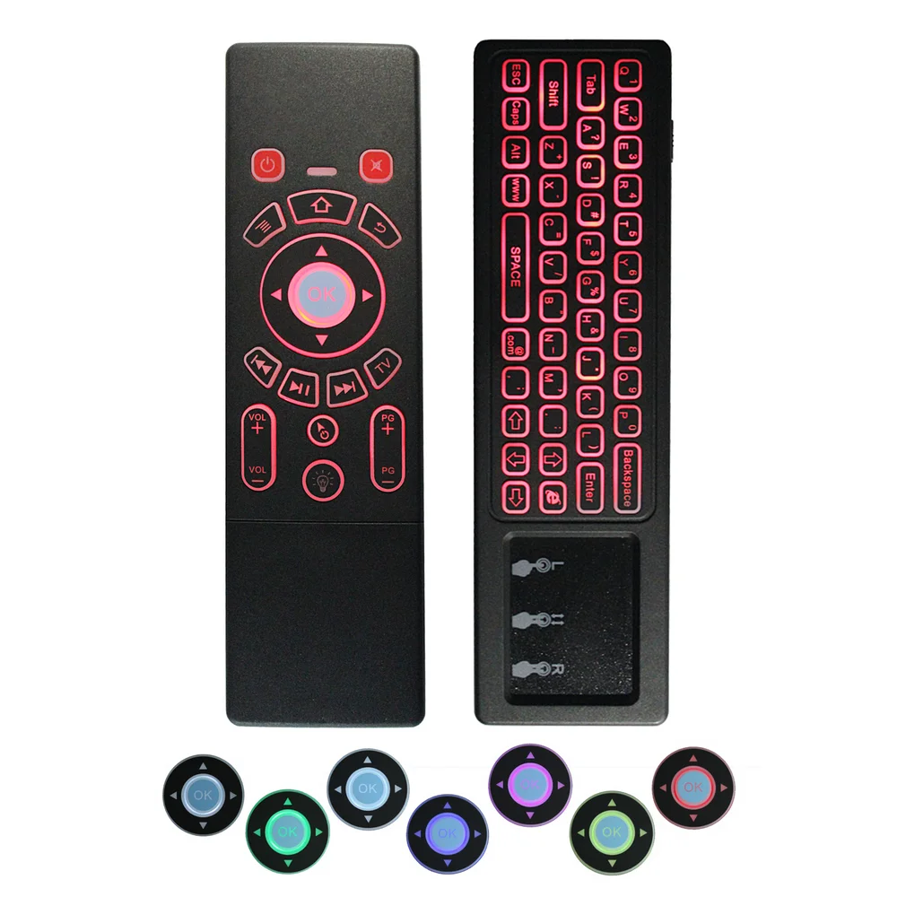 T6 2 4G Fly mouse мини беспроводная клавиатура airmouse с тачпадом 3 гироскоп Gsensor ИК пульт