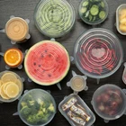 Силиконовые растягивающиеся крышки, многоразовые прочные крышки для хранения пищевых продуктов разного размера для соответствия большинству контейнеров, можно мыть в посудомоечной машине и морозилке