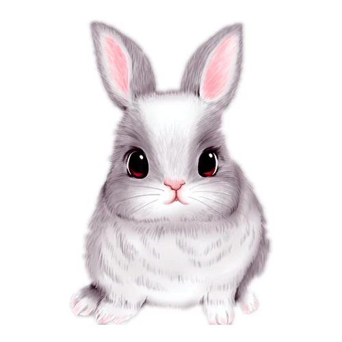 

Classic Animal Stickers Lovely Rabbit Wall Sticker Art for Bedroom Poster Cartoon Car Hood Sticker Laptop Decal PVC 18cmX13cm