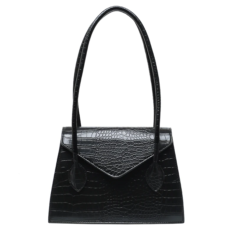 

Crocodile pattern Armpit bag 2020 New Quality PU Leather Women's Designer Handbag Elegant Female High capacity Shoulder Bags