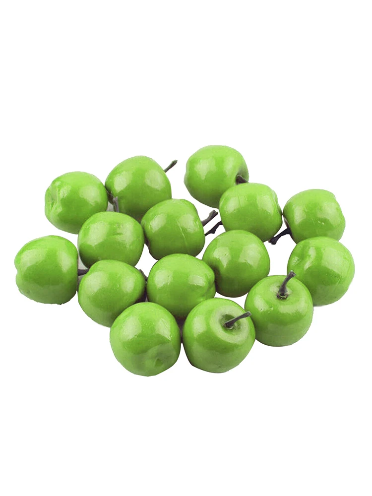 

40pcs Red Artificial Apples Mini Simulation Fake Apples Faux Fruit DIY Crafts Home Wedding Party Garden Decor