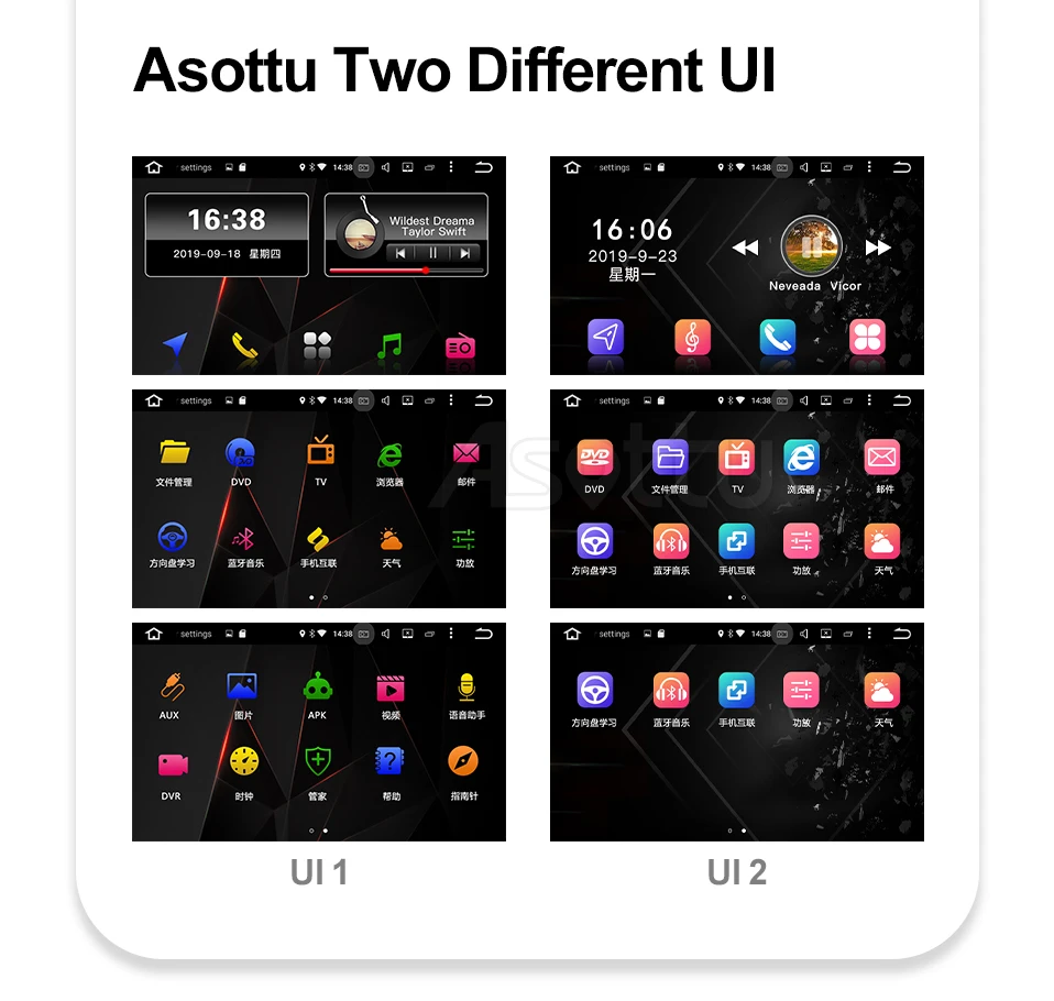 Asottu SU601 Android 9.0 PX6 car dvd for Suzuki Grand Vitara 2005-2012 multimedia headunit GPS Radio gps player stereo