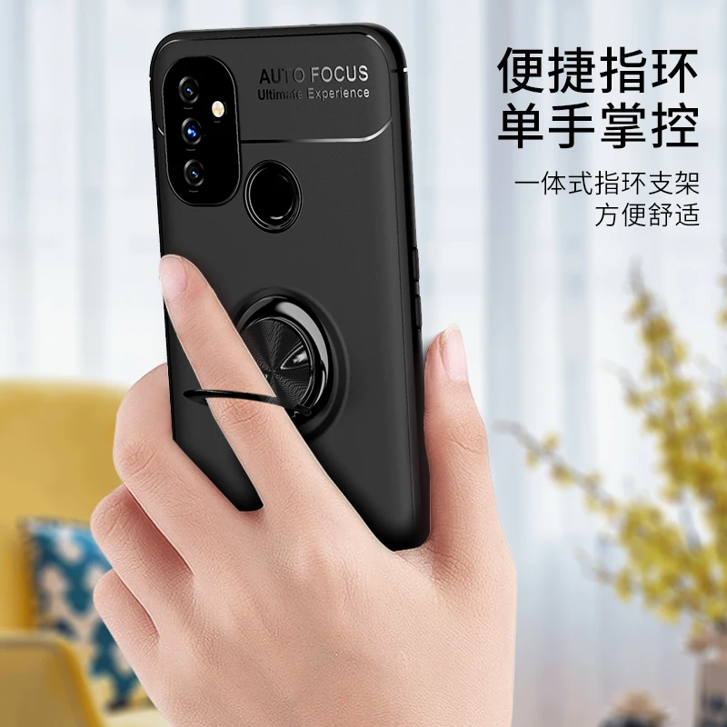Чехол из ПВХ для Oneplus Nord N10 5G Мягкий Силиконовый противоударный бампер Megatic кольцо