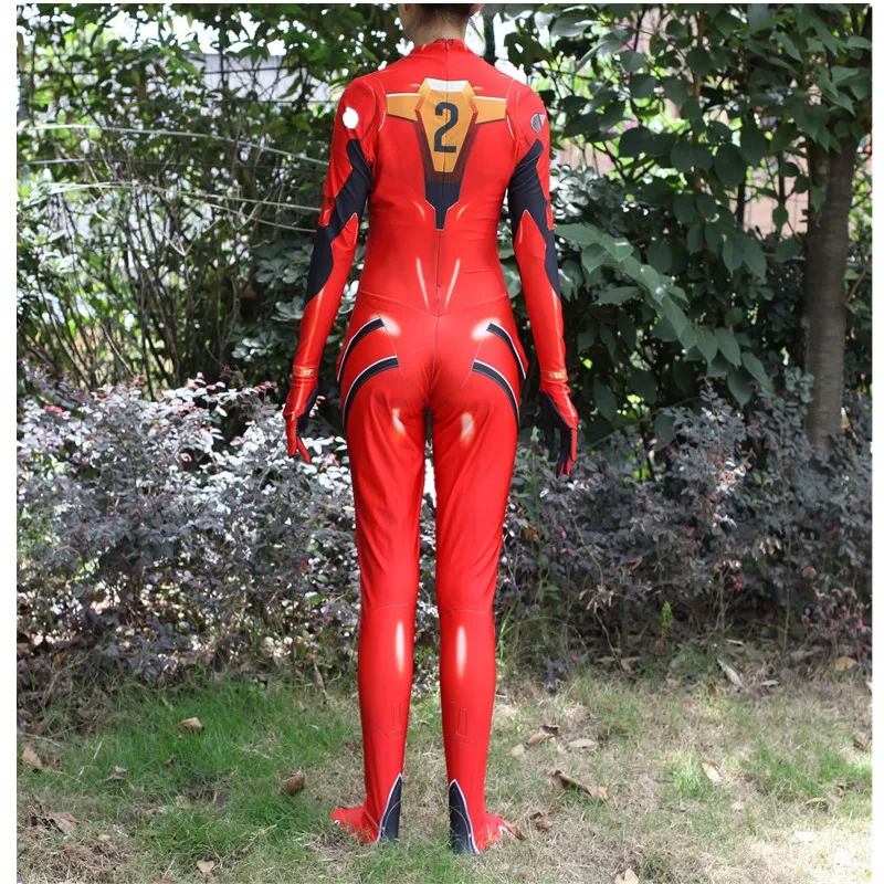 Детский карнавальный костюм EVA для взрослых Asuka Langley Soryu, красный комбинезон, боди на Хэллоуин, вечерние женские костюмы