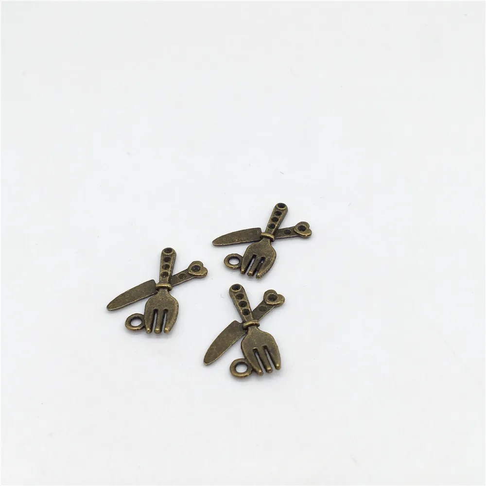 70 pcs tableware knife and fork charms For DIY handmade Necklace earring bracelet Jewelry Making accessories | Украшения и