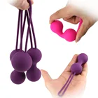 Вагинальный шарик, силиконовый тренажер для подтяжки мышц, вибратор, фаллоимитатор, Анальная пробка, интимная игрушка для женщин, товары для взрослых