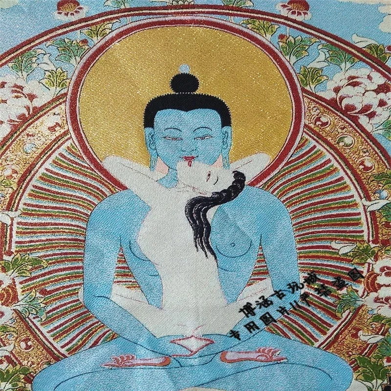 Вышивка танка Xizang Buddha вышивка шелковая Непал подвеска картина счастливый будда