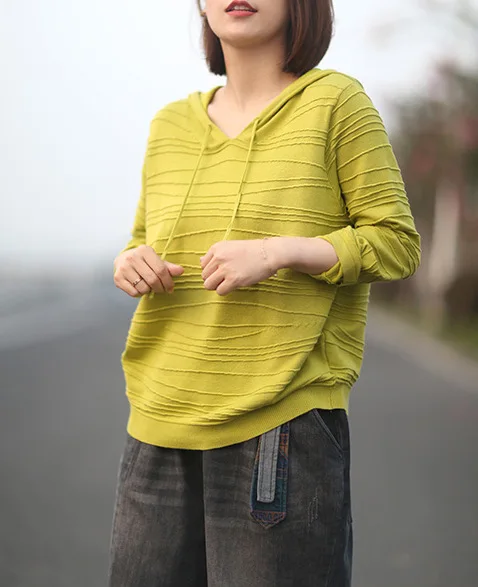 Осенние толстовки женские свободные пуловеры с капюшоном в стиле ретро 2019 новые