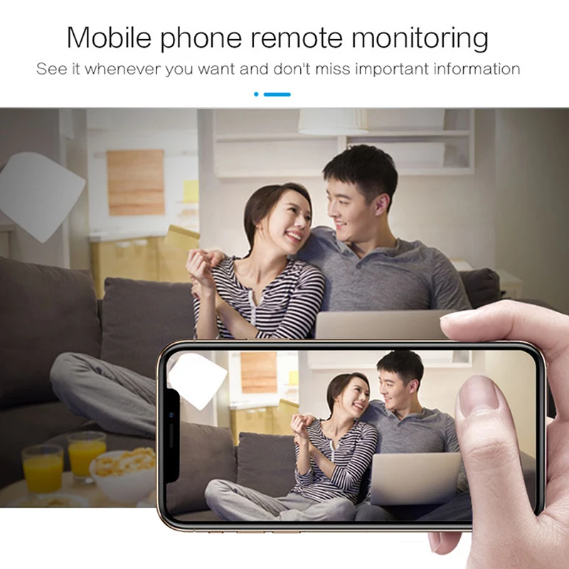 

Wireless WiFi Camera HD Aerial Storage Smart Night Vision Network Camera Black