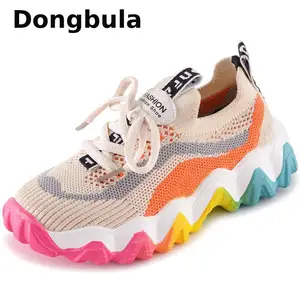 Новинка, летняя детская спортивная обувь для девочек, кроссовки для студентов, дышащая сетка, детская обувь для девочек, светильник для бега, обувь для малышей