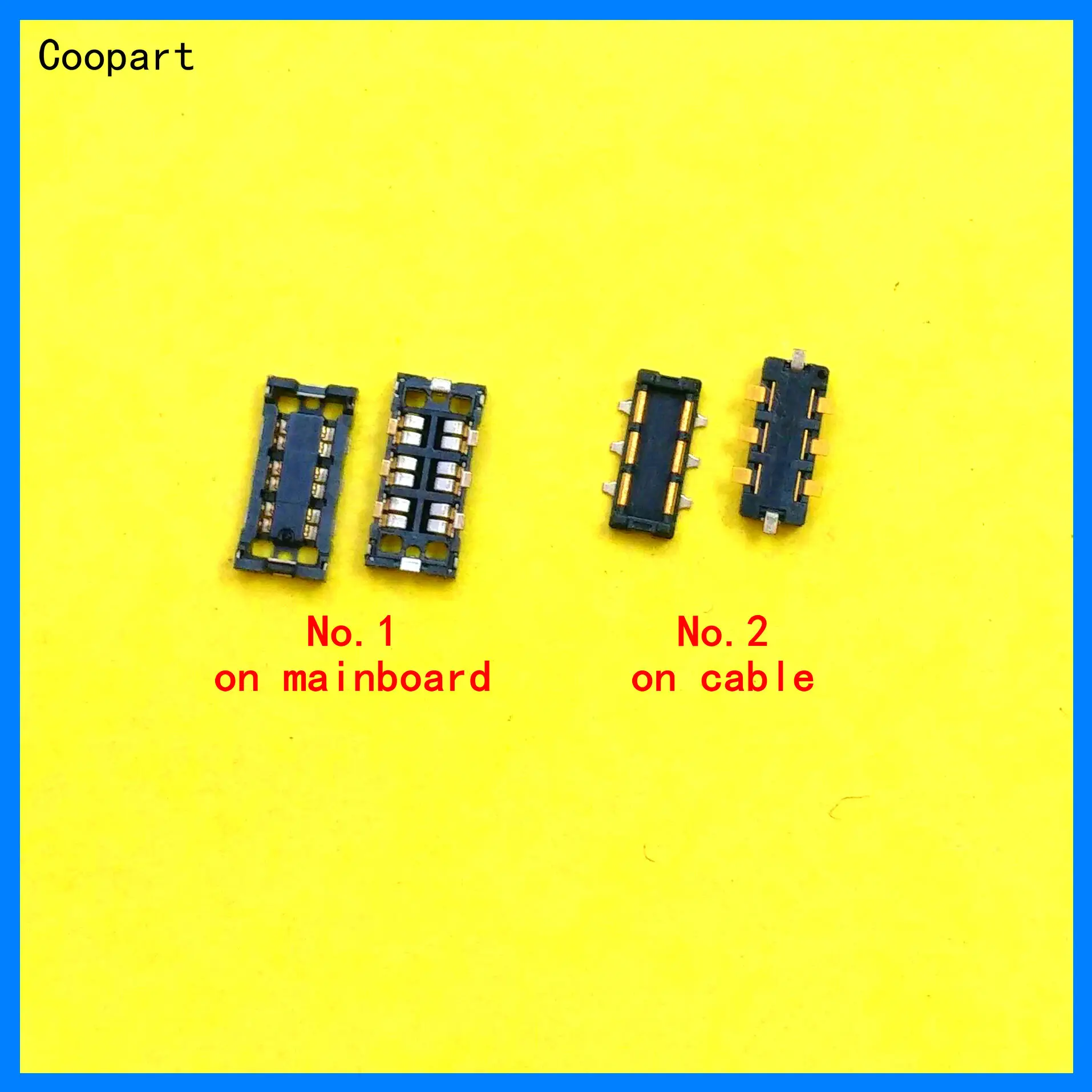 2pcs Coopart New FPC Inner Battery Connector Holder Clip Contact for Oneplus 3 3T 5 5T 6 / A3000 A3010T A5000 A5010