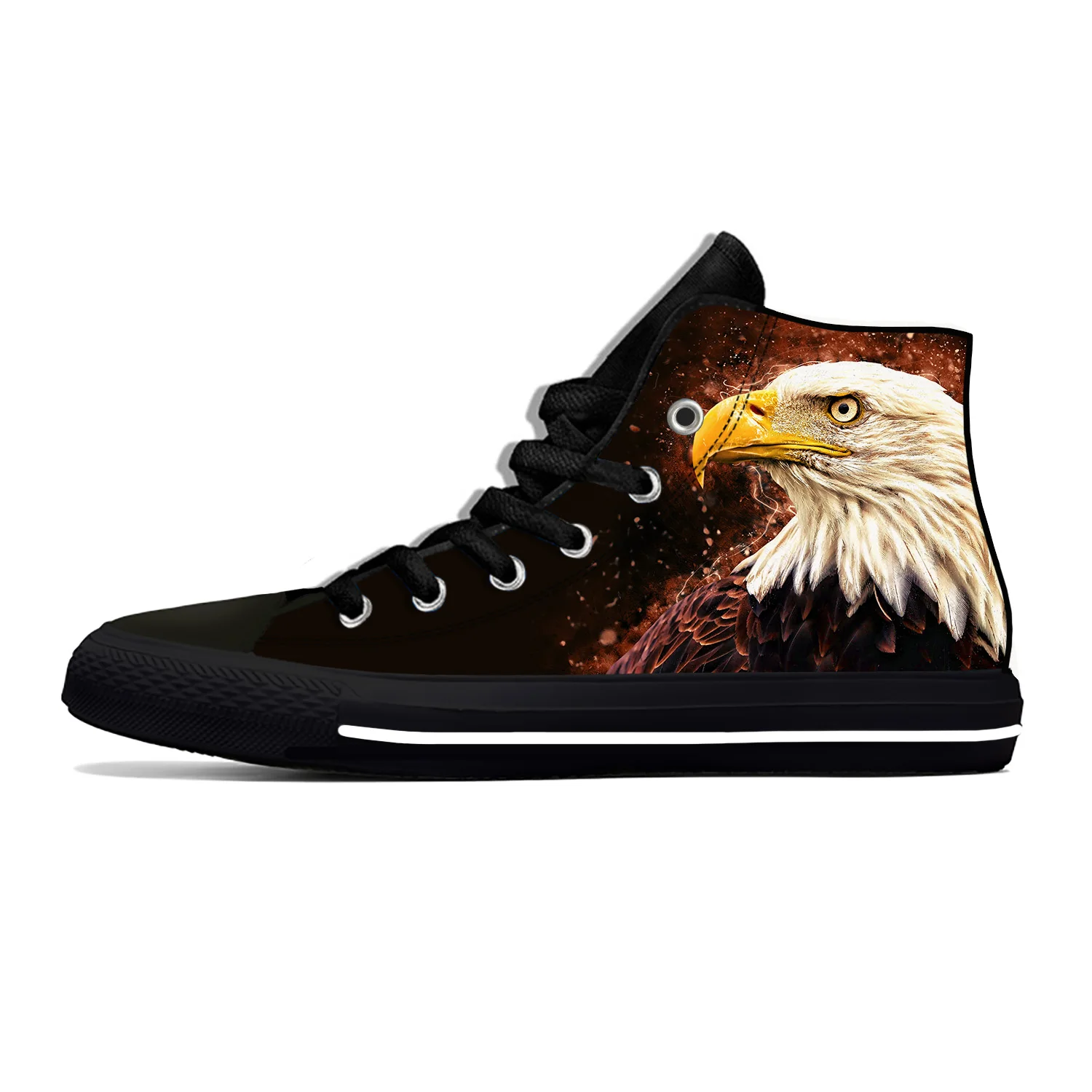 

Anime 3D Bald Eagle Bird Animal Fashion Classic Casual Cloth Shoes High Top Lightweight Breathable 3D Print Men Women Sneakers