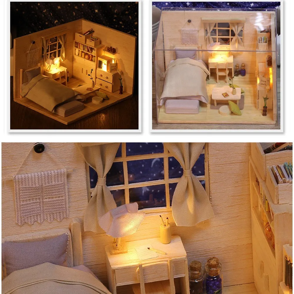 3D миниатюрный кукольный домик в японском стиле простая комната для сборки