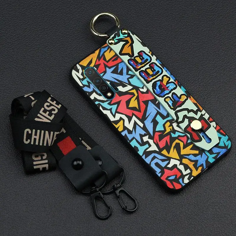 Противоударный чехол для телефона с ремешком на запястье Huawei NOVA6 4G