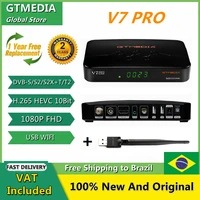 gtmedia v7 pro tv box satellite receiver combo dvb ss2s2xtt2 decoder support ca card europe t2mi pk freesat v7 plus tv box