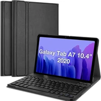 suitable for samsung galaxy tab a7 10 4 inch keyboard case 2020 synthetic leather stand function rremovable wireless keyboard