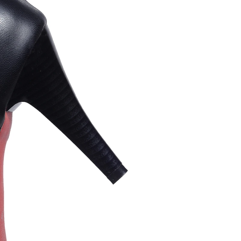 FXYCMMCQ Size 34-44 Winter Style Leather Belt Buckle with Heel and Round Head for Women's Shoes 1-7