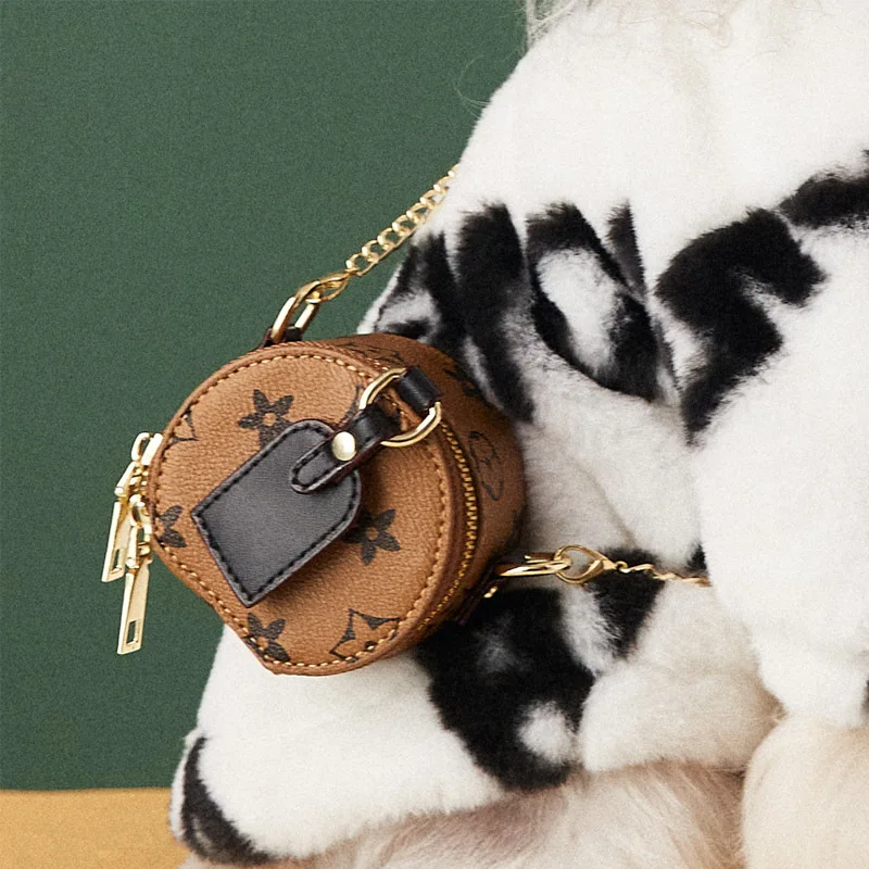 

Новый маленький круглый рюкзак из искусственной кожи для самостоятельной съемки питомцев, модный рюкзак вогнутой формы для съемки, товары ...